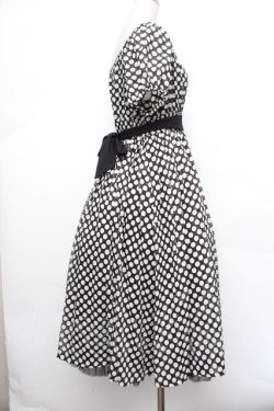 画像2: PINK HOUSE / ドットワンピース  黒ｘ白 S-26-01-08-044-LO-OP-AS-ZS
