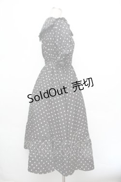 画像2: m petit by misako / 梨地水玉半袖ワンピース S 黒 S-26-01-08-045-LO-OP-HR-ZS