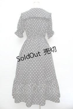 画像3: m petit by misako / 梨地水玉半袖ワンピース S 黒 S-26-01-08-045-LO-OP-HR-ZS