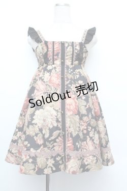 画像1: axes femme / ゴブラン柄チュニック  黒 S-26-01-08-047-AX-OP-HR-ZS