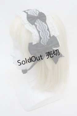 画像2: LOLITA / ヘッドドレス  黒×白 S-26-01-08-006-LO-ZA-TK-ZS
