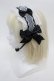 画像2: LOLITA / ヘッドドレス  黒×白 S-26-01-08-006-LO-ZA-TK-ZS (2)