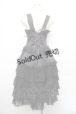 画像3: Angel's Heart / ジャガードジャンパースカート  黒 S-26-01-08-048-EL-OP-AS-ZS