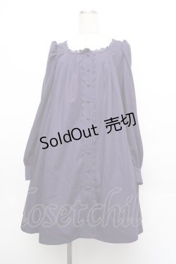 画像1: Sheglit / クロスリボンフレアワンピース  紫 S-26-01-08-049-EL-OP-AS-ZS