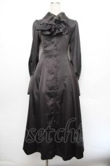 ATELIER PIERROT / 後ろレースアップワンピース  黒 S-26-01-08-052-EL-OP-AS-ZS