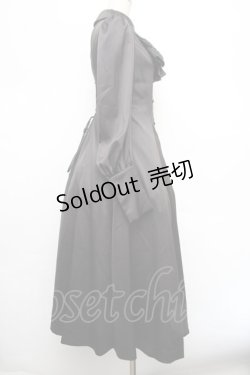 画像2: ATELIER PIERROT / 後ろレースアップワンピース  黒 S-26-01-08-052-EL-OP-AS-ZS