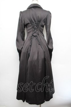 画像3: ATELIER PIERROT / 後ろレースアップワンピース  黒 S-26-01-08-052-EL-OP-AS-ZS