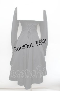 画像3: ATELIER BOZ / クラリッサワンピース  黒ｘ白 S-26-01-08-053-EL-OP-AS-ZS