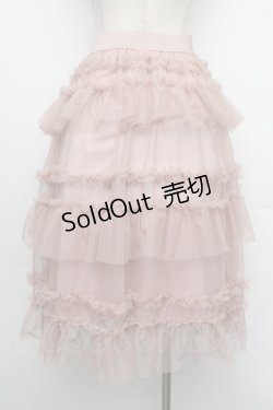 画像3: FLC / 星名桜子 チュールスカート  ピンク S-26-01-08-054-LO-SK-AS-ZS