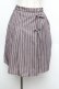 画像1: axes femme POETIQUE / ストライプリボンスカート  ワイン S-26-01-08-058-AX-SK-AS-ZS (1)