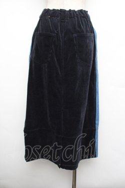 画像3: Jane Marple / デニム&シャンプレーコール コラボレーションスカート  ブルー S-26-01-08-059-JM-SK-HR-ZS