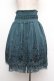 画像3: axes femme / ハイウエスト刺繍スカート  グリーン S-26-01-08-061-AX-SK-HR-ZS (3)
