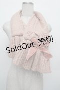 PINK HOUSE / ニットモチーフマフラー  ピンク S-26-01-08-008-LO-ZA-HR-ZS