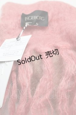 画像2: INGEBORG / モヘアストール  ブラウンｘピンク S-26-01-08-011-LO-ZA-HR-ZS