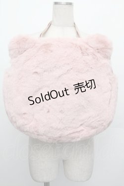 画像1: PINK HOUSE / PINK HOUSE×misako aoki くまみみファーバッグ  ピンク S-26-01-08-012-LO-BG-HR-ZS