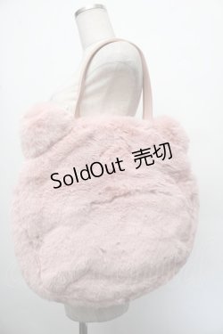 画像2: PINK HOUSE / PINK HOUSE×misako aoki くまみみファーバッグ  ピンク S-26-01-08-012-LO-BG-HR-ZS