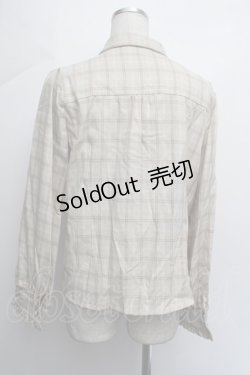 画像4: axes femme / ネクタイ付きブラウス  ベージュ S-26-01-08-018-AX-BL-AS-ZS