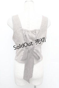 画像3: axes femme POETIQUE / フロントジップショートベスト  ブラウン S-26-01-08-020-AX-TO-AS-ZS