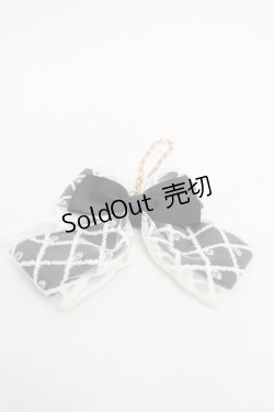 画像1: m petit by misako / レースリボンバッグチャーム  黒 S-26-01-08-003-LO-ZA-TK-ZS