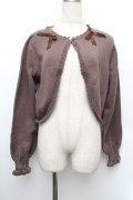 m petit by misako / AM*リボンニットボレロ M ブラウン S-26-01-08-023-LO-TO-HR-ZS