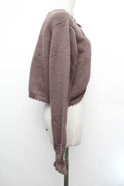 画像2: m petit by misako / AM*リボンニットボレロ M ブラウン S-26-01-08-023-LO-TO-HR-ZS