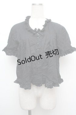 画像1: WONDERFUL WORLD / ピンタックブラウス  黒 S-26-01-08-024-LO-TO-AS-ZS