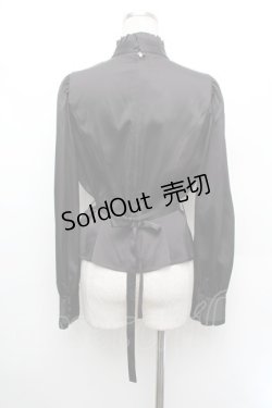 画像3: Sheglit / "Anastasia"ギャザーブラウス  黒 S-26-01-08-025-EL-BL-HR-ZS