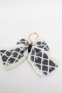 画像2: m petit by misako / レースリボンバッグチャーム  黒 S-26-01-08-003-LO-ZA-TK-ZS