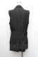 画像3: BPN FOR MEN / ベルト付きベスト  黒 S-26-01-08-026-GO-BL-HR-ZS (3)