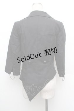 画像2: BPN / サイドチェーン七分丈燕尾ジャケット  黒 S-26-01-08-028-GO-TO-HR-ZS