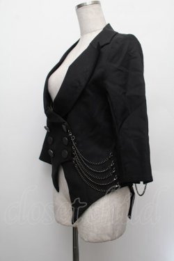 画像3: BPN / サイドチェーン七分丈燕尾ジャケット  黒 S-26-01-08-028-GO-TO-HR-ZS