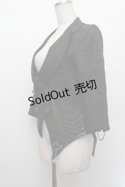 画像3: BPN / サイドチェーン七分丈燕尾ジャケット  黒 S-26-01-08-028-GO-TO-HR-ZS