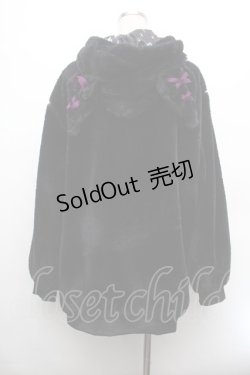 画像3: NOEMIE / クロミ ハートバックル付きユニセックスファーブルゾン  黒 S-26-01-08-031-LO-TO-HR-ZS