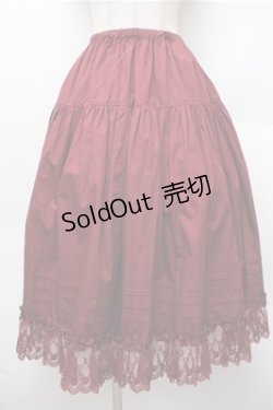 画像1: Innocent World / シャーロットペチスカート M ワイン S-26-01-09-031-IW-SK-AS-ZS