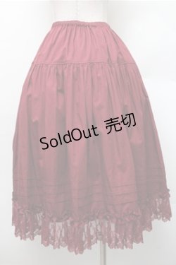 画像2: Innocent World / シャーロットペチスカート M ワイン S-26-01-09-031-IW-SK-AS-ZS