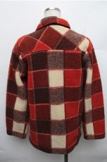画像2: ALGONQUINS / チェックボアジャケット  ブラウン S-26-01-09-010-AL-CO-HR-ZT029 (2)