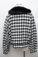 画像2: Ank Rouge / チェックドーリーショートコート  黒ｘ白 S-26-01-09-013-CA-CO-HR-ZS (2)
