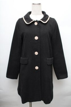 画像1: F i.n.t / バイカラーロングコート  黒ｘ茶 S-26-01-09-014-CA-CO-HR-ZS