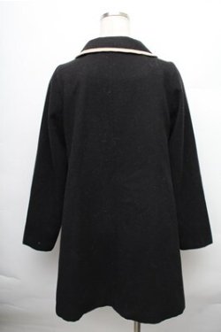 画像2: F i.n.t / バイカラーロングコート  黒ｘ茶 S-26-01-09-014-CA-CO-HR-ZS