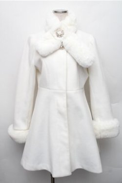 画像1: evelyn / ビジューコート  白 S-26-01-09-018-LO-CO-AS-ZS