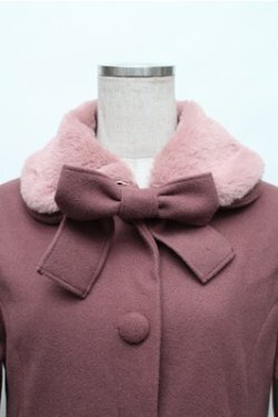画像3: m petit by misako / AM*リボンコート M ピンク S-26-01-09-023-LO-CO-HR-ZTC042