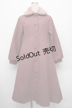 画像1: m petit by misako / AM*リボンコート  ピンク S-26-01-09-024-LO-JA-HR-ZTC042