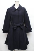 Jane Marple / COATLamb melton gored coat  紺 S-26-01-09-027-JM-CO-ET-ZS