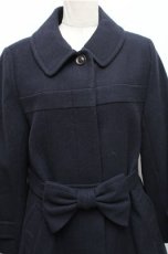 画像3: Jane Marple / COATLamb melton gored coat  紺 S-26-01-09-027-JM-CO-ET-ZTC014 (3)