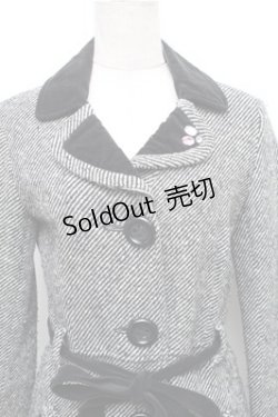 画像3: MILK / ビジューバイカラーコート  グレー S-26-01-09-028-ML-CO-HR-ZS