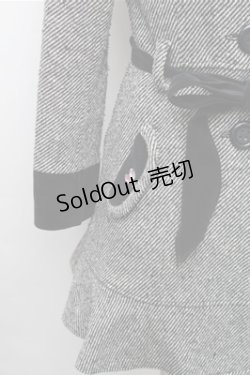 画像4: MILK / ビジューバイカラーコート  グレー S-26-01-09-028-ML-CO-HR-ZS