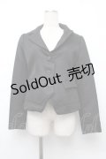 axes femme / 襟レースジャケット  黒 S-26-01-10-036-AX-JA-AS-ZS