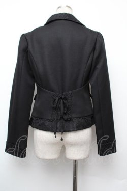画像3: axes femme / 襟レースジャケット  黒 S-26-01-10-036-AX-JA-AS-ZS
