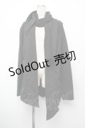 Ozz Croce / スウェット変形カーディガン  黒 S-26-01-10-038-OO-TO-AS-ZS