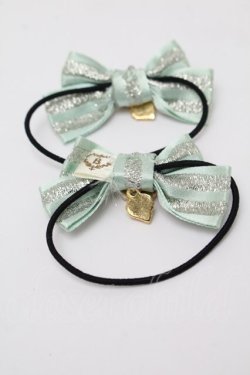 画像3: BABY,THE STARS SHINE BRIGHT / ミニストライプリボンゴム  ミント S-26-01-10-004-BA-ZA-HR-ZS